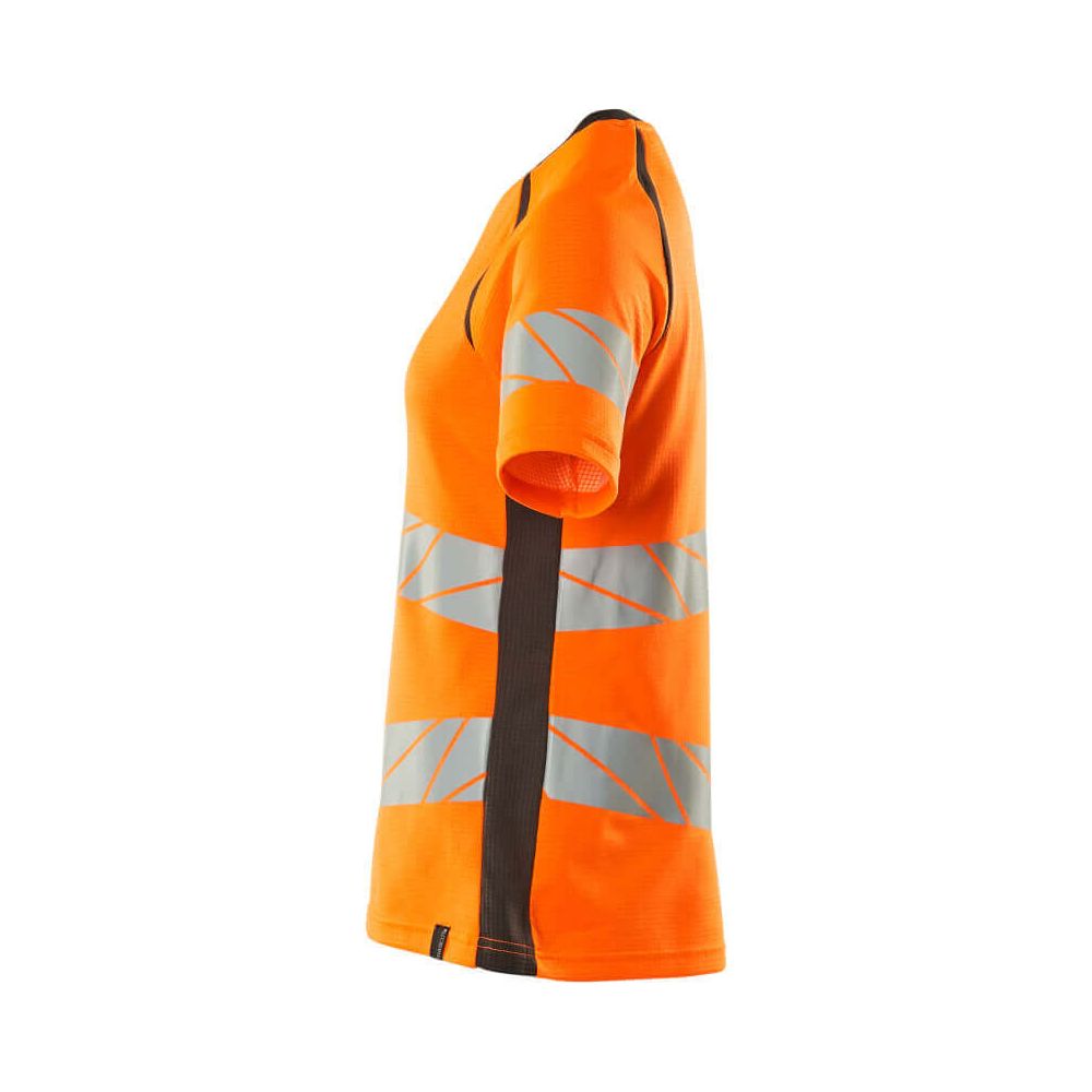 Mascot Hi-Vis T-shirt 19092-771 Right #colour_hi-vis-orange-dark-anthracite-grey