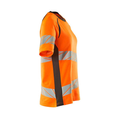 Mascot Hi-Vis T-shirt 19092-771 Left #colour_hi-vis-orange-dark-anthracite-grey