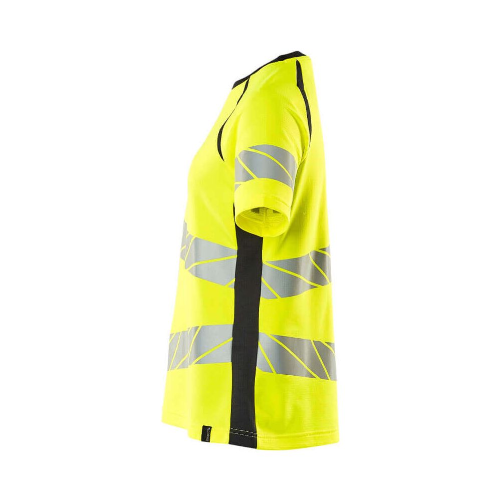 Mascot Hi-Vis T-shirt 19092-771 Right #colour_hi-vis-yellow-dark-navy-blue