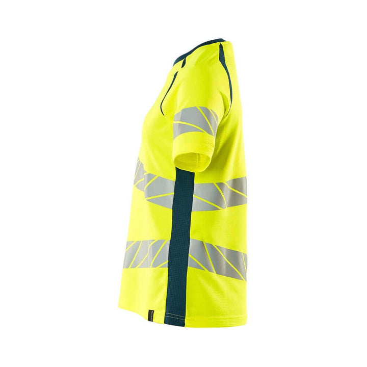 Mascot Hi-Vis T-shirt 19092-771 Right #colour_hi-vis-yellow-dark-petroleum