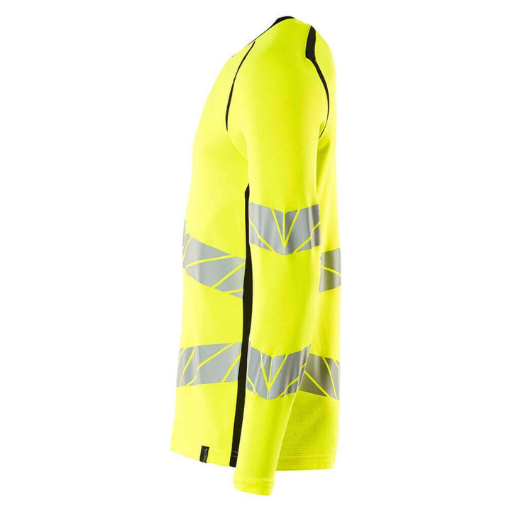 Mascot Hi-Vis T-shirt long-sleeved 19081-771 Right #colour_hi-vis-yellow-black