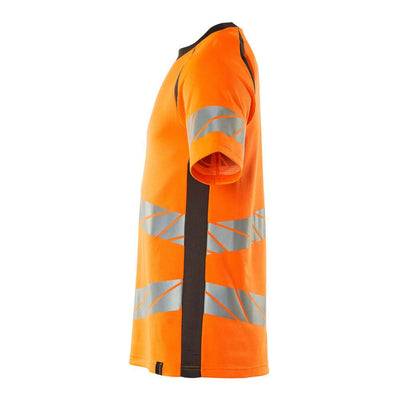 Mascot Hi-Vis T-shirt Short-Sleeve 19082-771 Right #colour_hi-vis-orange-dark-anthracite-grey