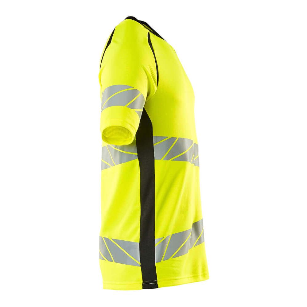 Mascot Hi-Vis T-shirt Short-Sleeve 19082-771 Left #colour_hi-vis-yellow-black