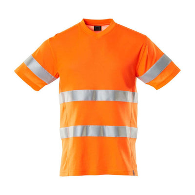 Mascot Hi-Vis T-shirt Short-Sleeve 20882-995 Front #colour_hi-vis-orange