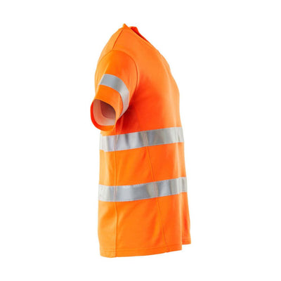 Mascot Hi-Vis T-shirt Short-Sleeve 20882-995 Left #colour_hi-vis-orange