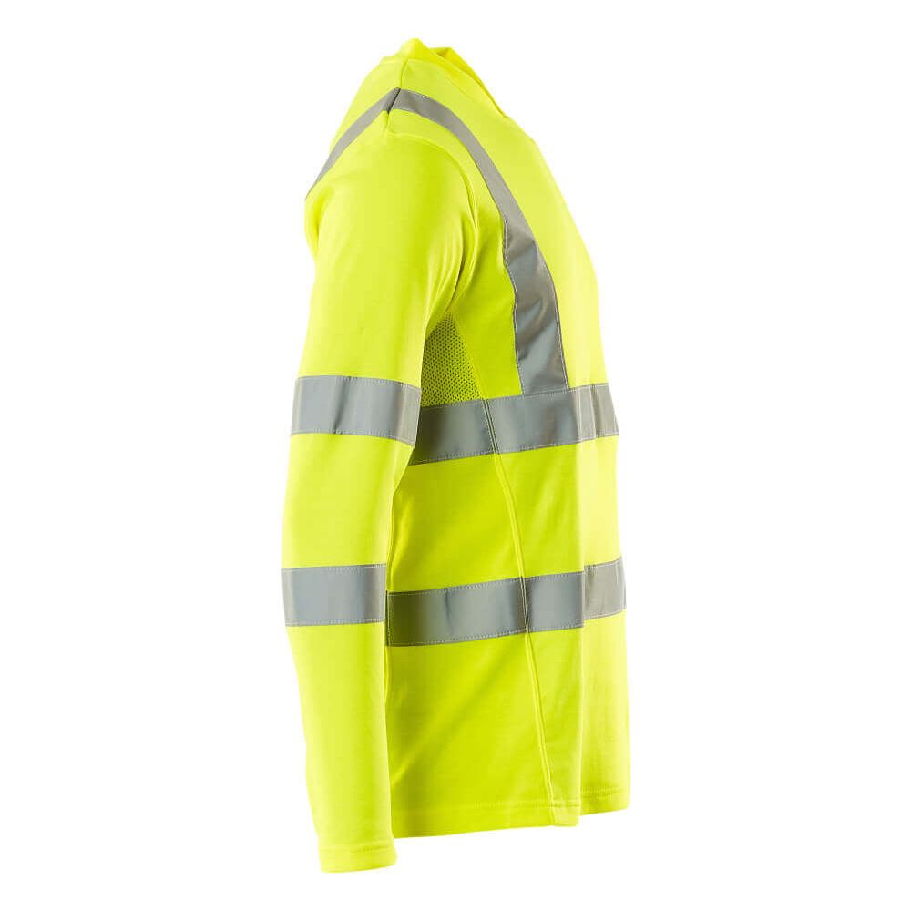 Mascot Hi-Vis T-shirt Long-Sleeved 18281-995 Left #colour_hi-vis-yellow