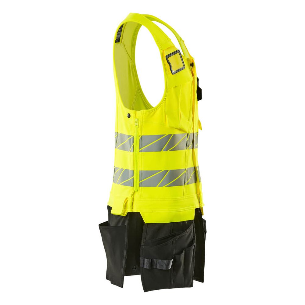 Mascot Hi-Vis Tool Vest Left #colour_hi-vis-yellow-black