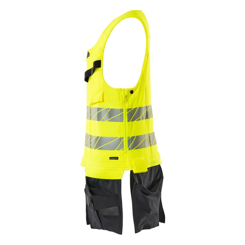Mascot Hi-Vis Tool Vest Right #colour_hi-vis-yellow-dark-navy-blue