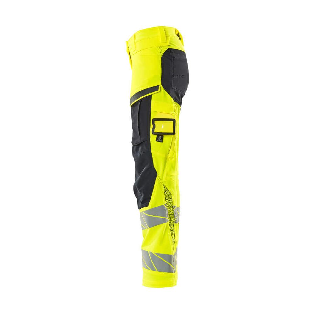 Mascot Hi-Vis Trousers Kneepad Stretch Right