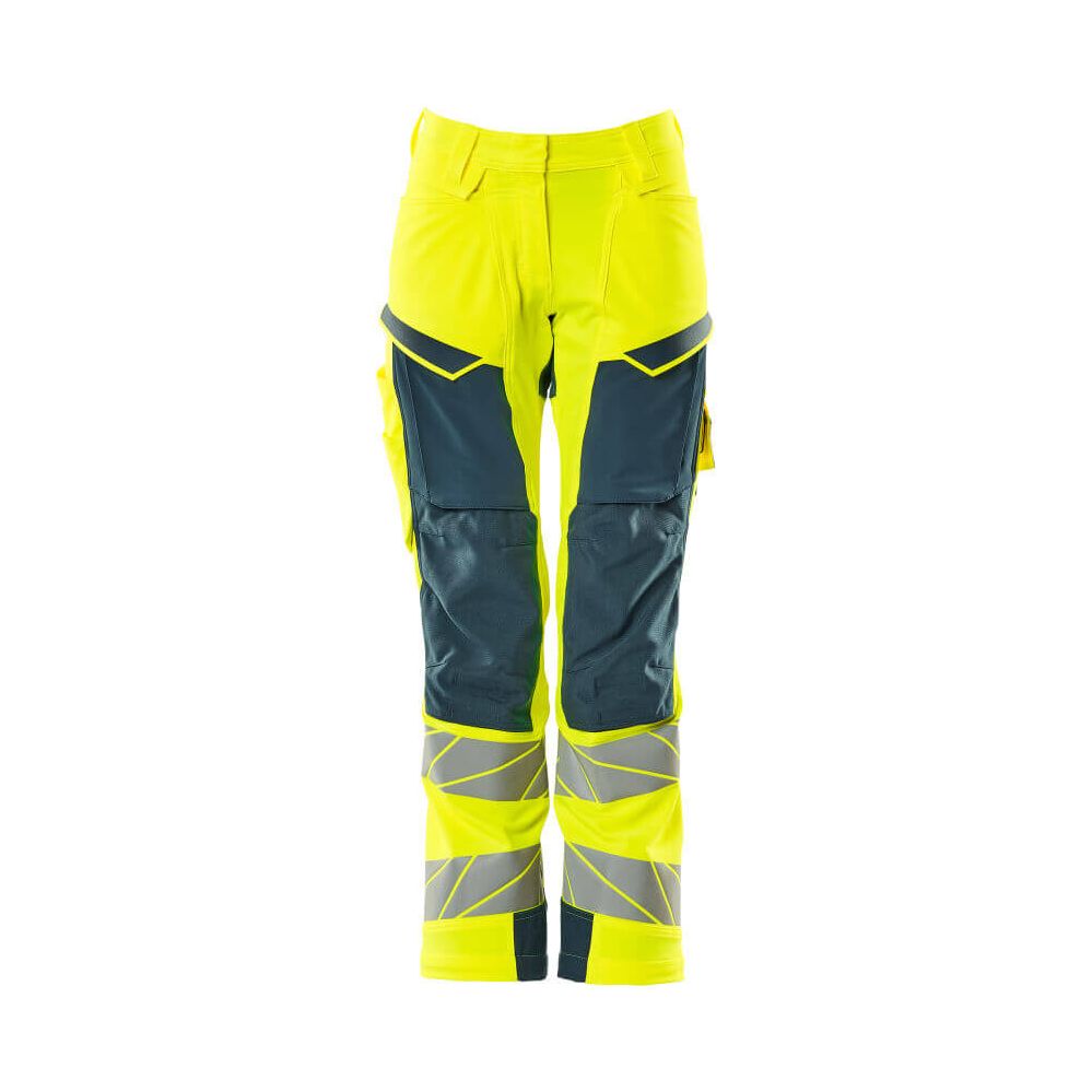 Mascot Hi-Vis Trousers Kneepad Stretch Front