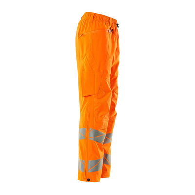 Mascot Hi-Vis Waterproof Trousers Left #colour_hi-vis-orange
