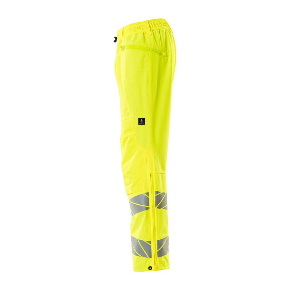 Mascot Hi-Vis Waterproof Trousers Right #colour_hi-vis-yellow