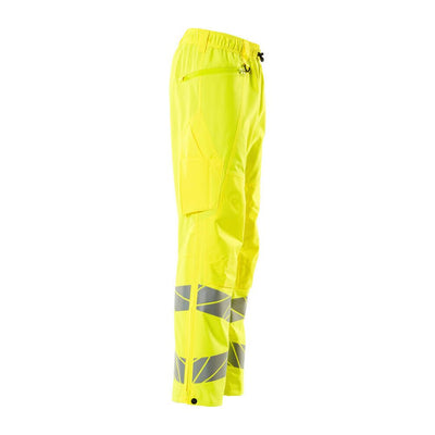 Mascot Hi-Vis Waterproof Trousers Left #colour_hi-vis-yellow