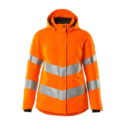 Mascot Hi-Vis Winter Jacket 18545-231 Front #colour_hi-vis-orange
