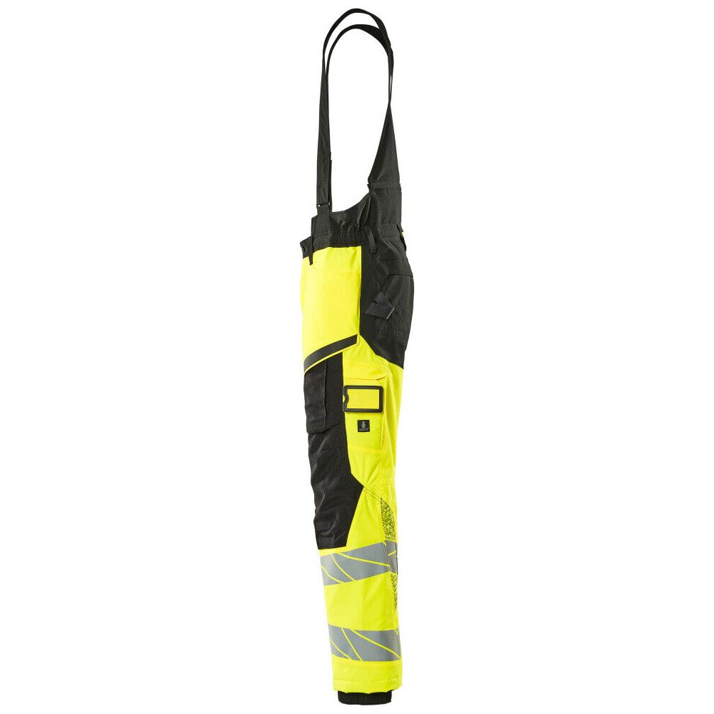 Mascot Hi-Vis Winter Trousers Waterproof 19090-449 Right #colour_hi-vis-yellow-black