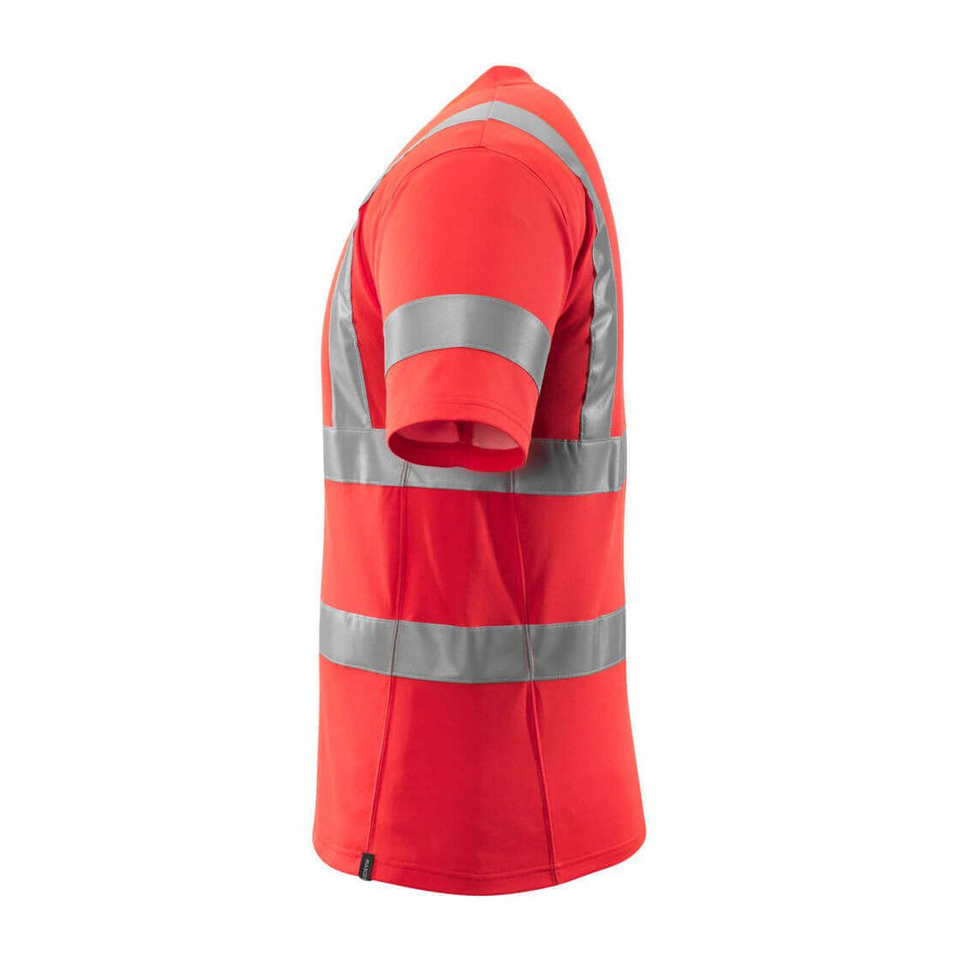 Mascot Hi-Vis Work T-shirt 18282-995 Right #colour_hi-vis-red