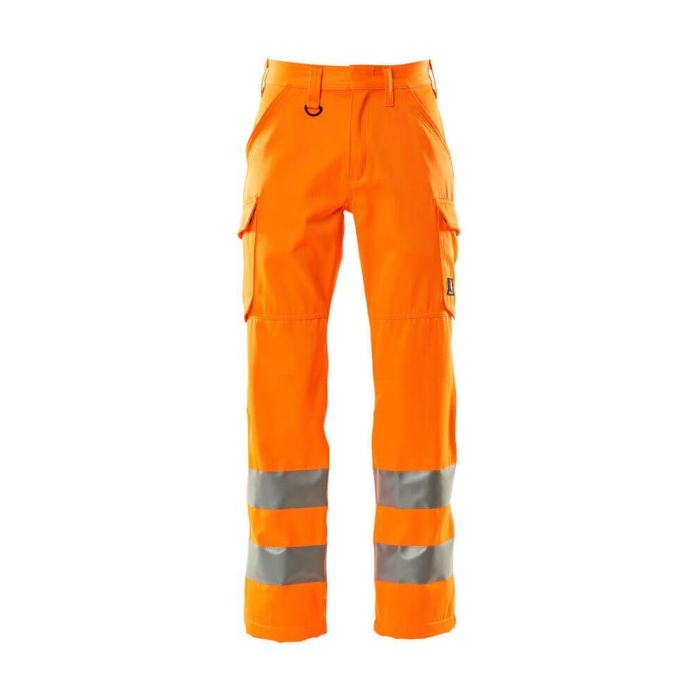 Mascot Hi-Vis Work Trousers 18879-860 Front #colour_hi-vis-orange