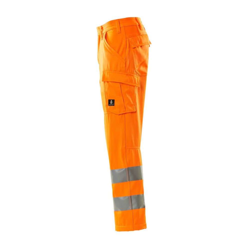 Mascot Hi-Vis Work Trousers 18879-860 Right #colour_hi-vis-orange