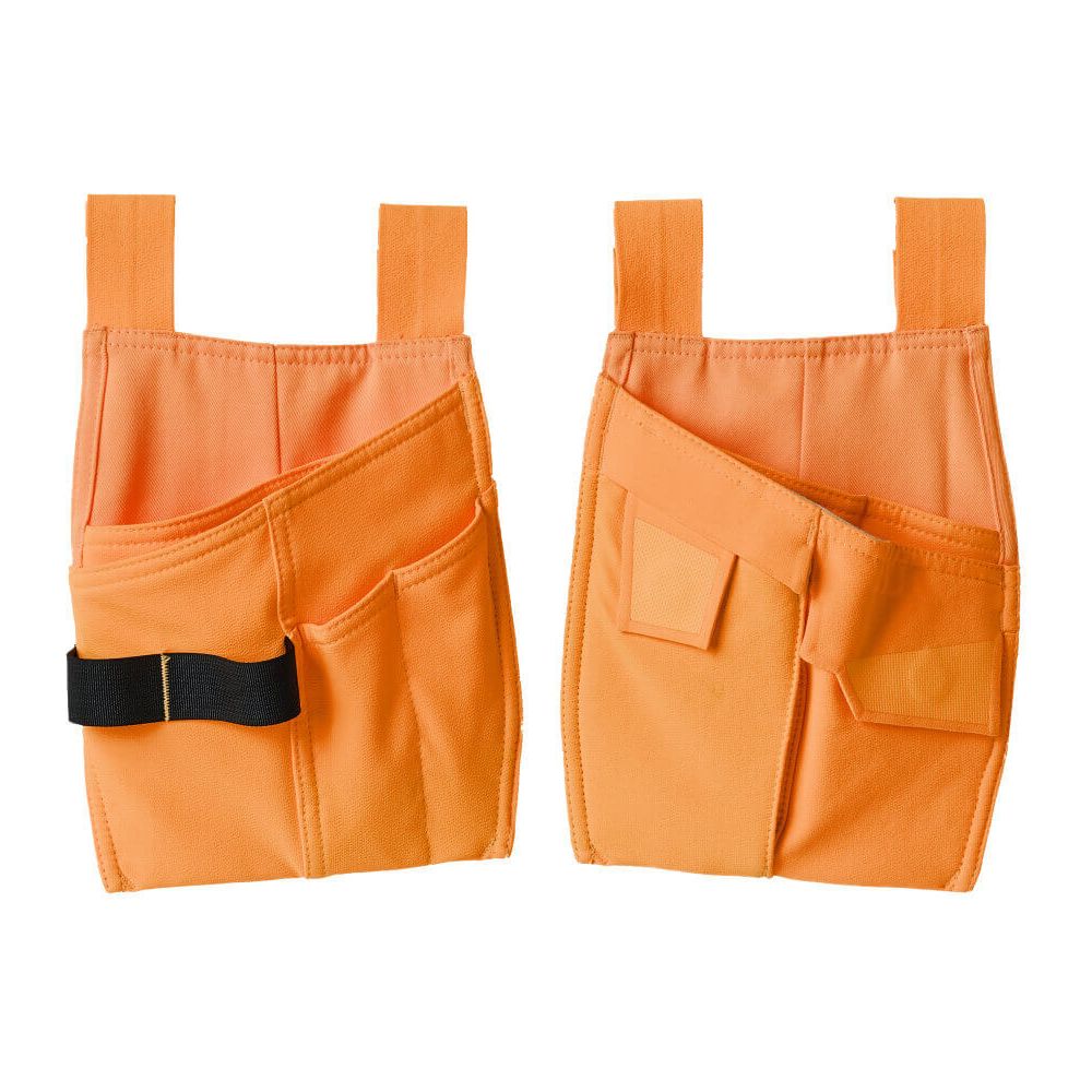 Mascot Holster Pockets with Cordura & Stretch 19050-711 Front #colour_hi-vis-orange