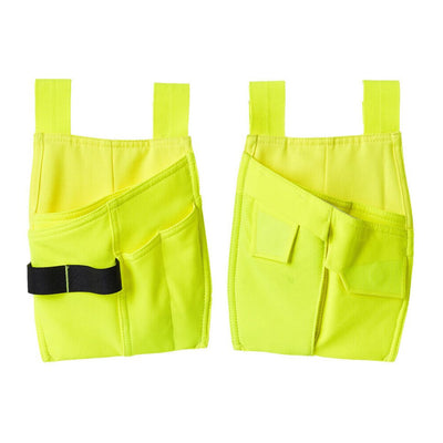 Mascot Holster Pockets with Cordura & Stretch 19050-711 Front #colour_hi-vis-yellow