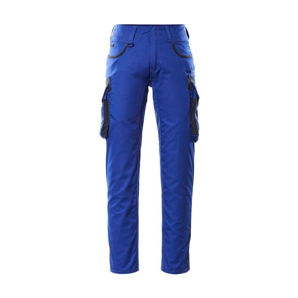 Mascot Ingolstadt Two-Tone Work Trousers 16279-230 Front #colour_royal-blue-dark-navy-blue