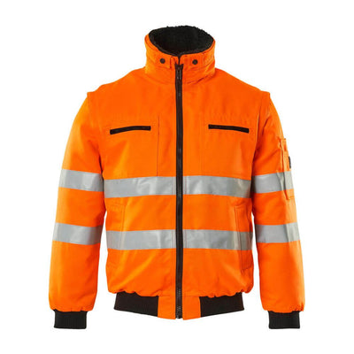 Mascot Innsbruck Hi-Vis Pilot Jacket 00520-660 Front #colour_hi-vis-orange