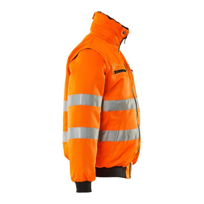 Mascot Innsbruck Hi-Vis Pilot Jacket 00520-660 Left #colour_hi-vis-orange