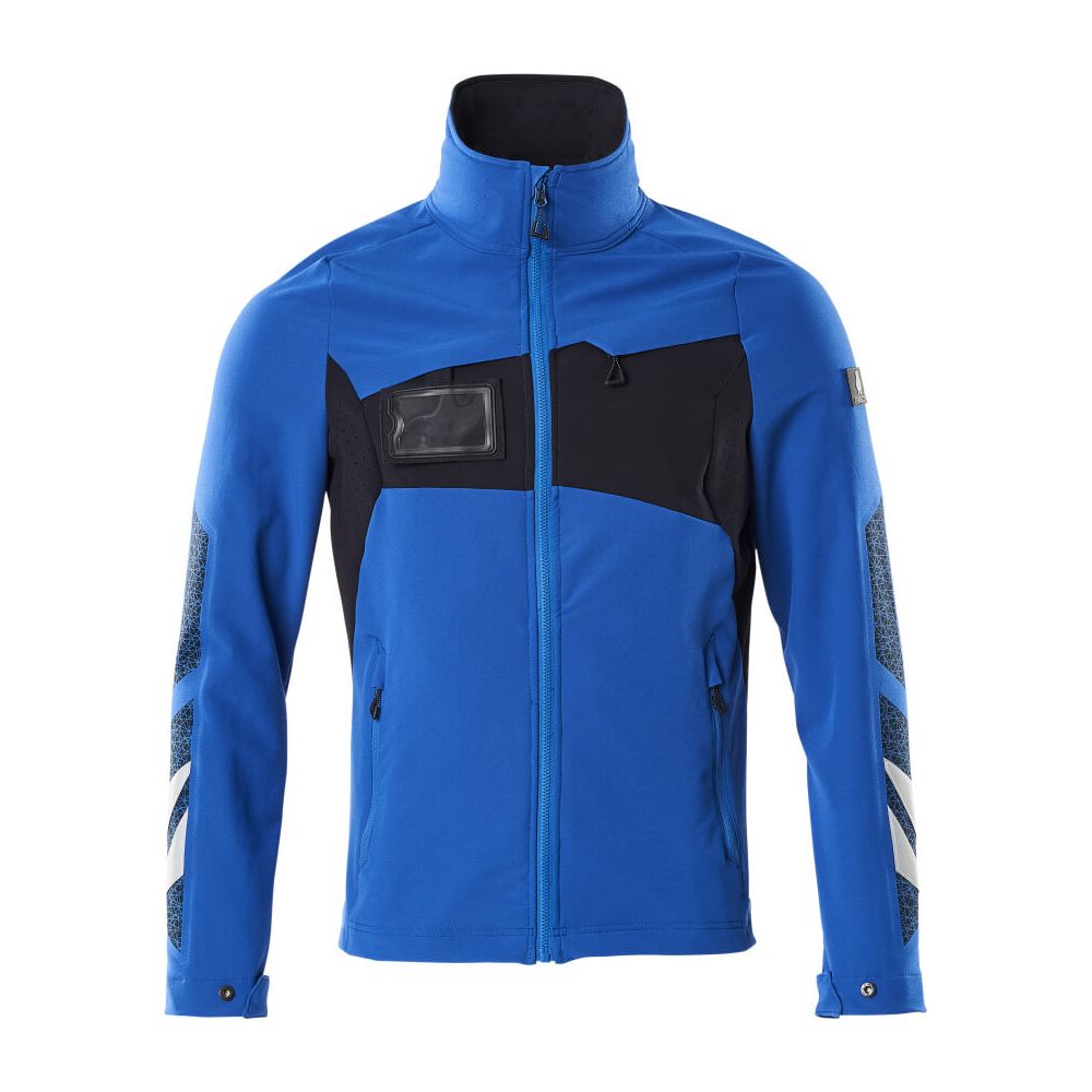 Mascot Jacket 4-Way-Stretch 18101-511 Front #colour_azure-blue-dark-navy-blue