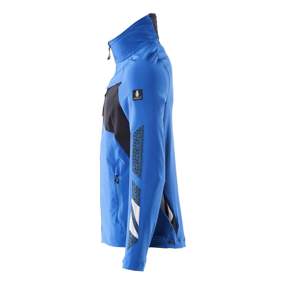 Mascot Jacket 4-Way-Stretch 18101-511 Right #colour_azure-blue-dark-navy-blue