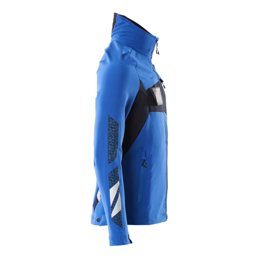 Mascot Jacket 4-Way-Stretch 18101-511 Left #colour_azure-blue-dark-navy-blue