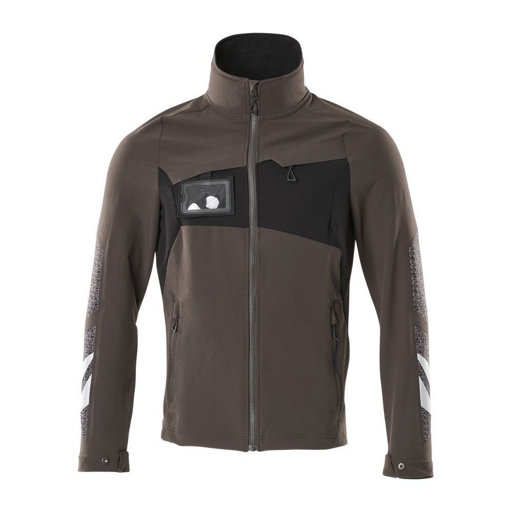 Mascot Jacket 4-Way-Stretch 18101-511 Front #colour_dark-anthracite-grey-black