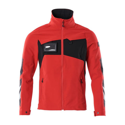 Mascot Jacket 4-Way-Stretch 18101-511 Front #colour_traffic-red-black