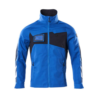 Mascot Jacket Stretch Storm-Flap 18509-442 Front #colour_azure-blue-dark-navy-blue