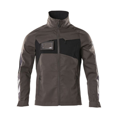Mascot Jacket Stretch Storm-Flap 18509-442 Front #colour_dark-anthracite-grey-black