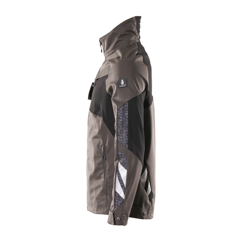 Mascot Jacket Stretch Storm-Flap 18509-442 Right #colour_dark-anthracite-grey-black