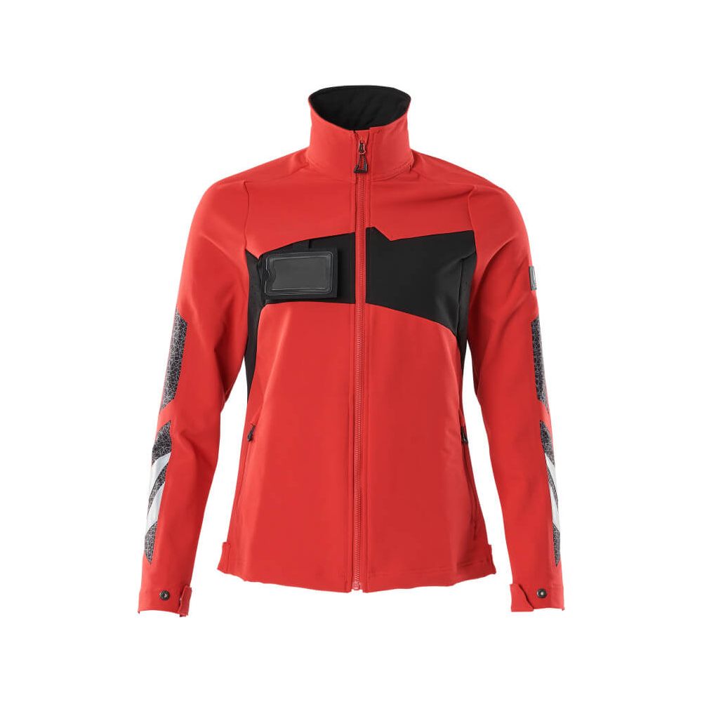 Mascot Jacket with Stretch 18008-511 Front #colour_traffic-red-black