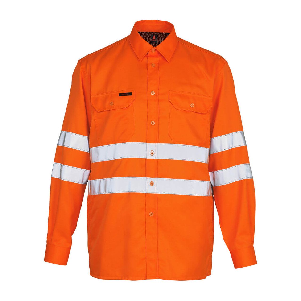 Mascot Jona Hi-Vis Shirt 06004-136 Front #colour_hi-vis-orange