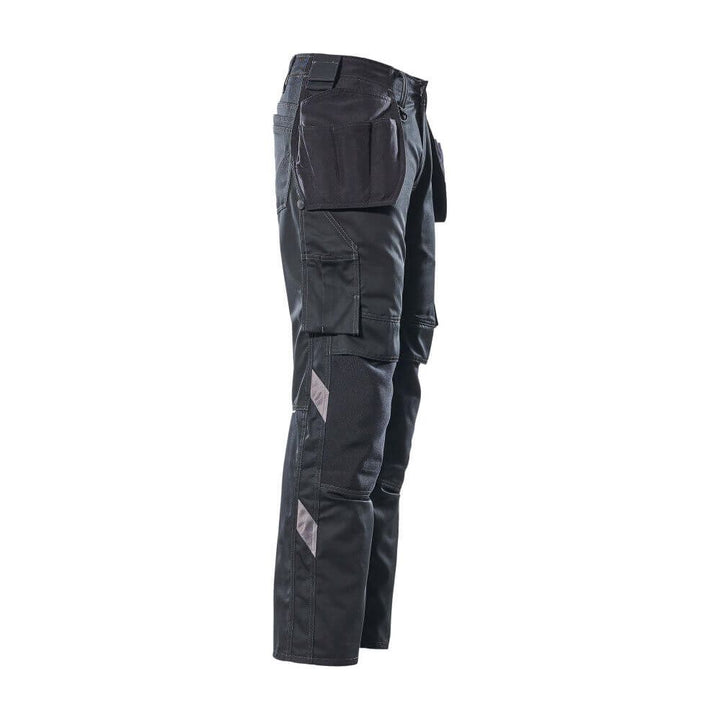 Mascot Kassel Trousers Kneepad-Holster-Pockets 17731-442 Left #colour_black