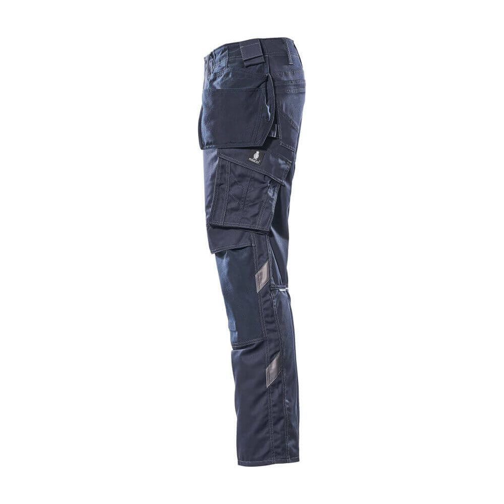 Mascot Kassel Trousers Kneepad-Holster-Pockets 17731-442 Right #colour_dark-navy-blue