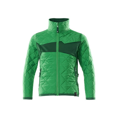 Mascot Kids Lightweight Insulated Jacket 18915-318 Front #colour_grass-green-green