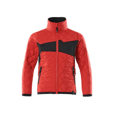 Mascot Kids Lightweight Insulated Jacket 18915-318 Front #colour_traffic-red-black