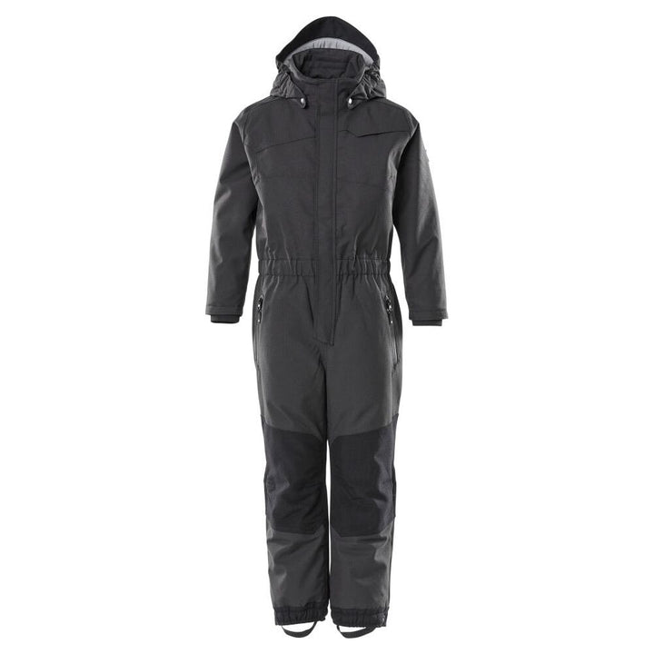 Mascot Kids Lightweight Padded Snowsuit 18919-231 Front #colour_black