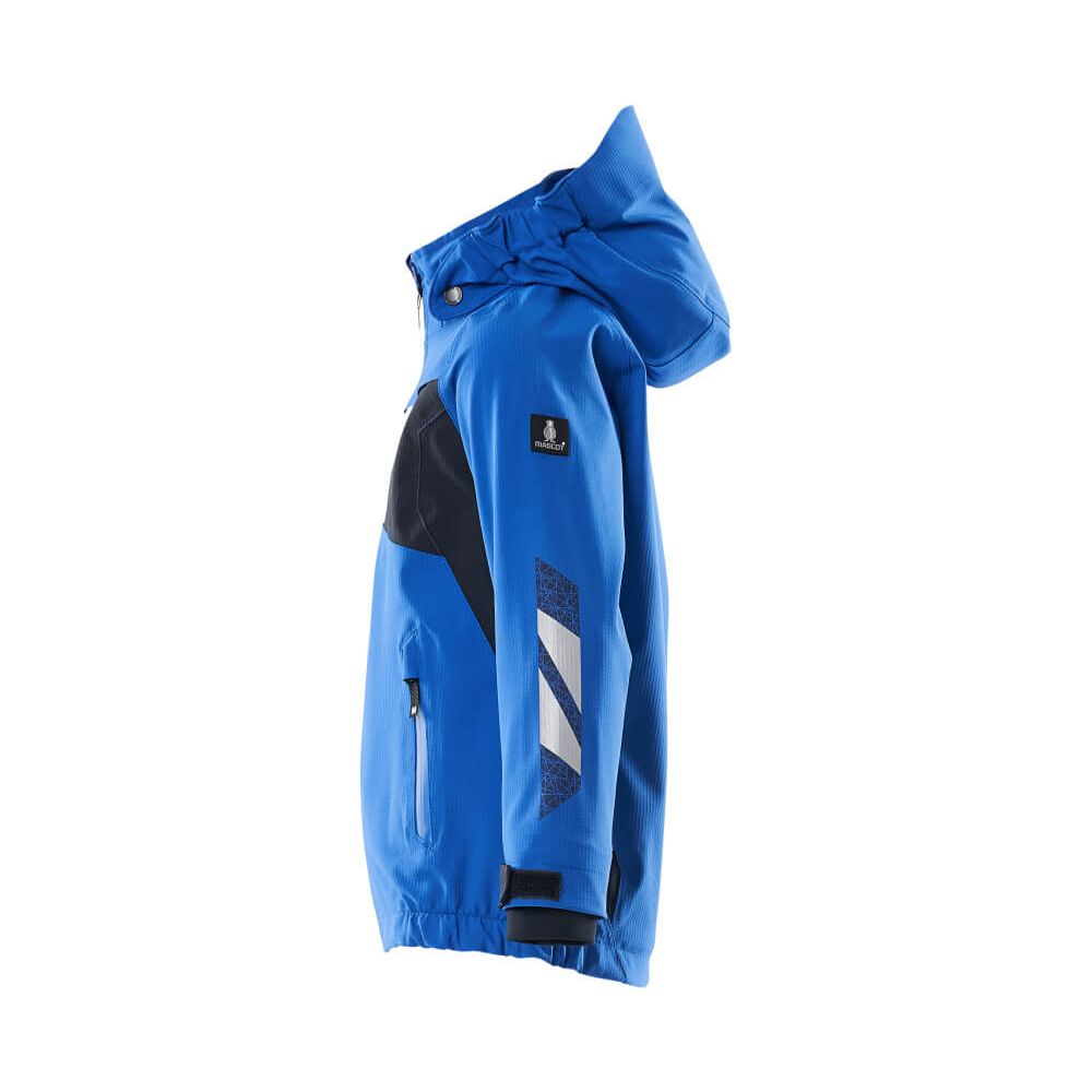 Mascot Kids Softshell Jacket 18901-249 Right #colour_azure-blue-dark-navy-blue