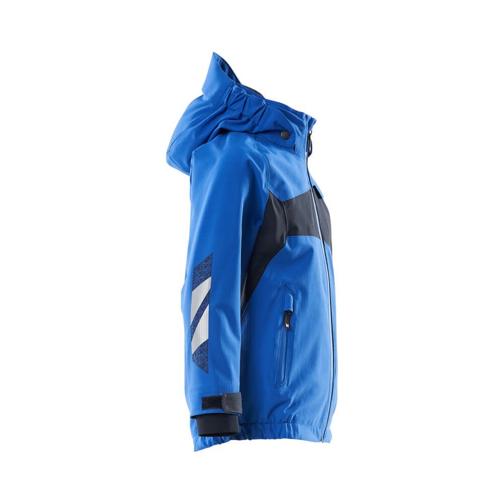 Mascot Kids Softshell Jacket 18901-249 Left #colour_azure-blue-dark-navy-blue