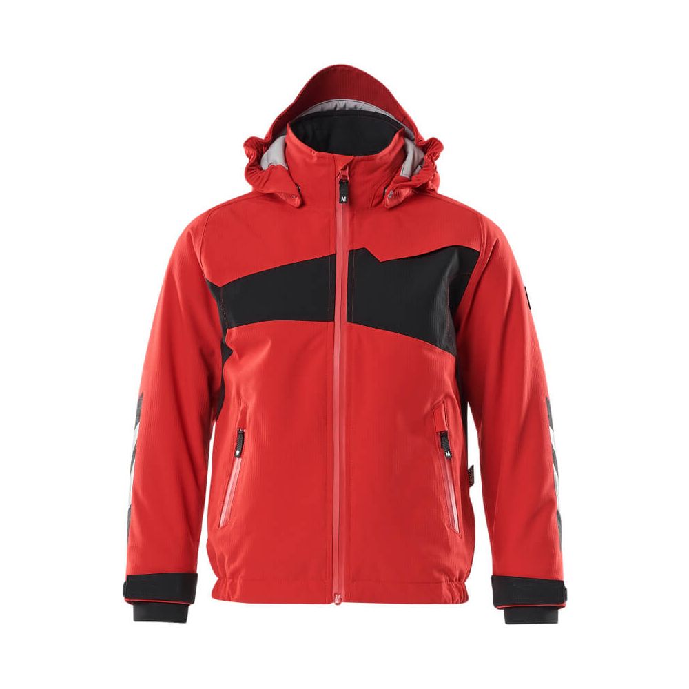 Mascot Kids Winter Jacket 18935-249 Front #colour_traffic-red-black
