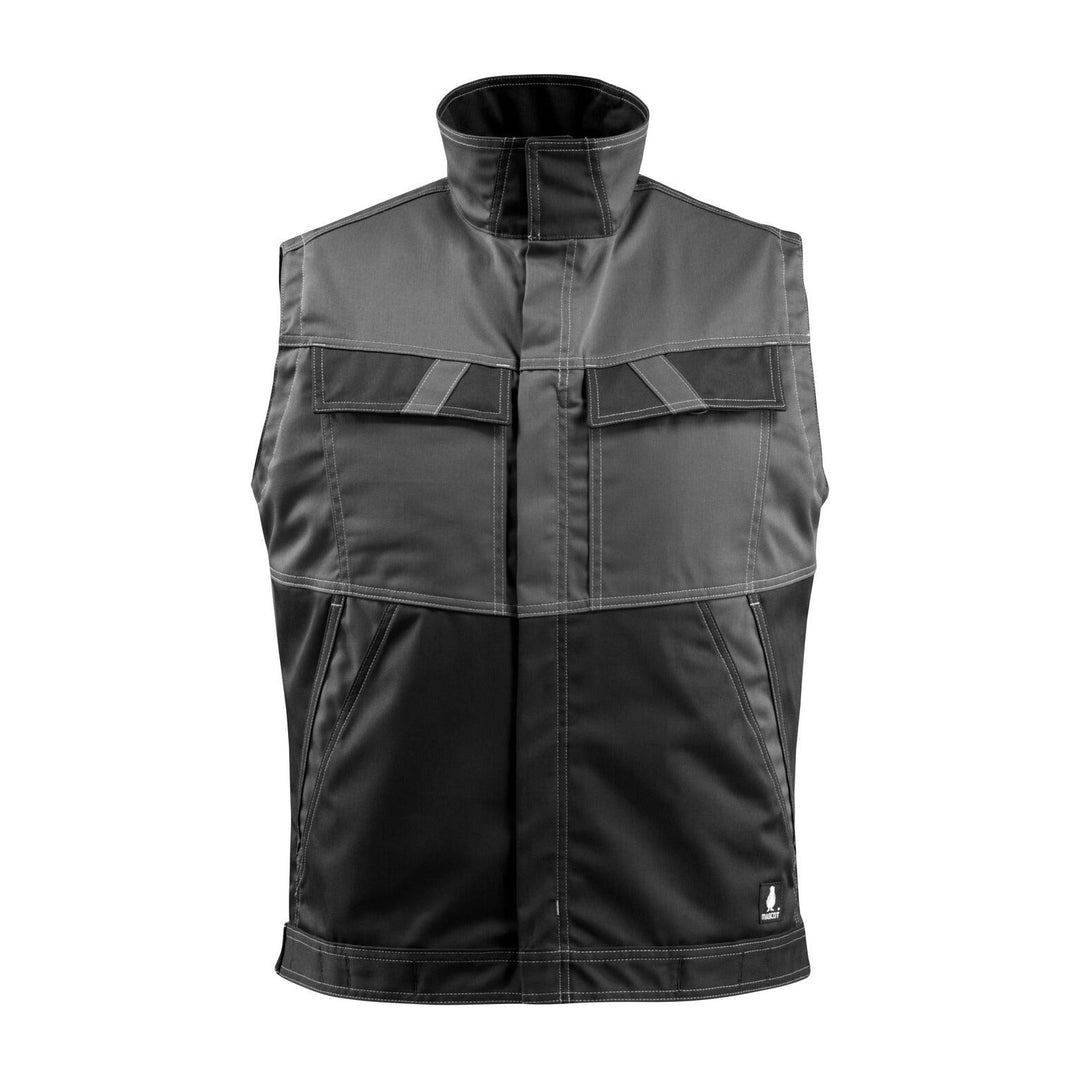 Mascot Kilmore Work Gilet 15754-330 Front #colour_dark-anthracite-grey-black