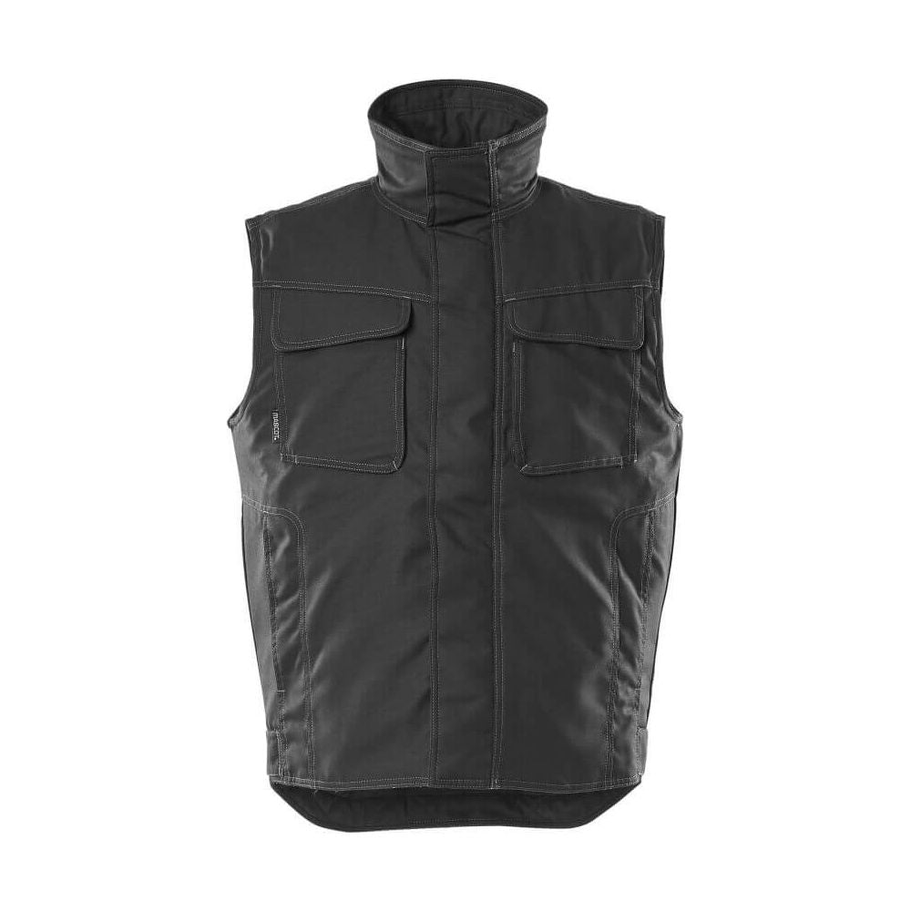 Mascot Knoxville Work Gilet 10154-154 Front #colour_black