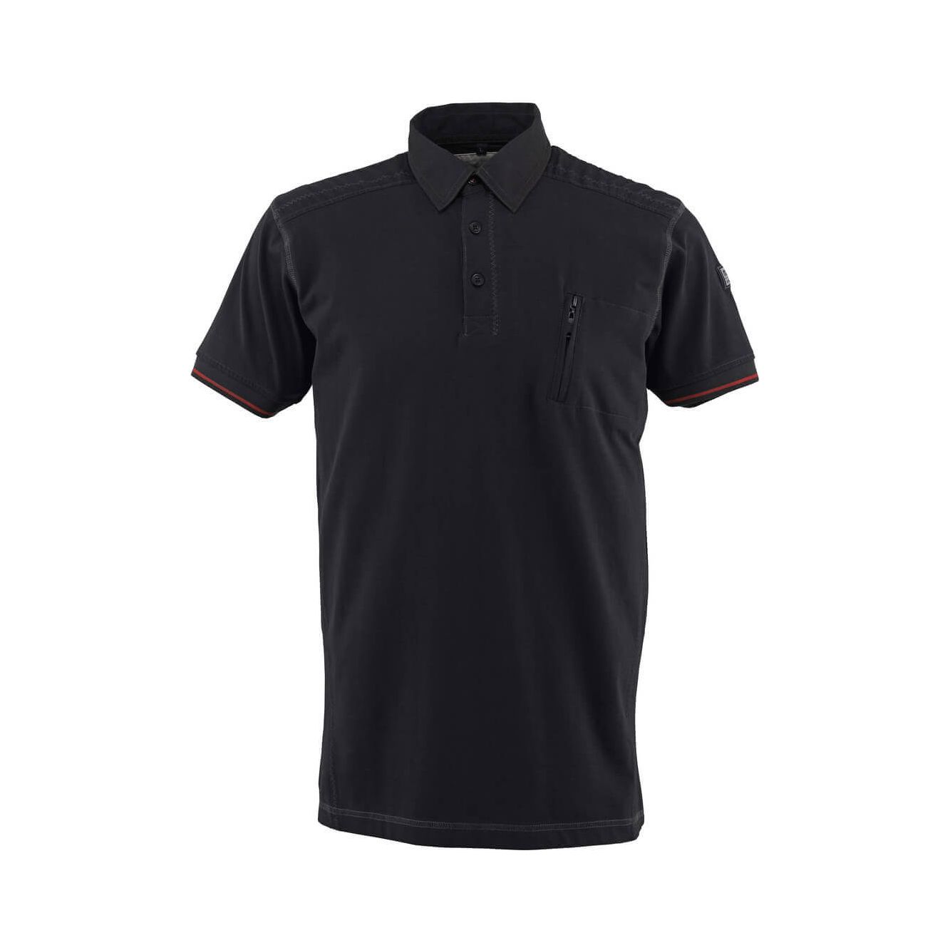 Mascot Kreta Polo Shirt with Pocket 50351-833 Front #colour_black