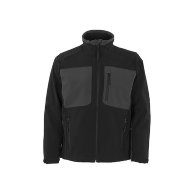 Mascot Lagos Softshell Jacket 50057-824 Front #colour_black-dark-anthracite-grey