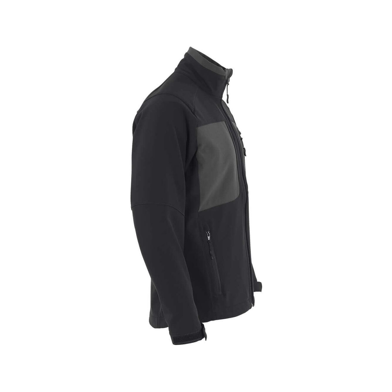 Mascot Lagos Softshell Jacket 50057-824 Left #colour_black-dark-anthracite-grey